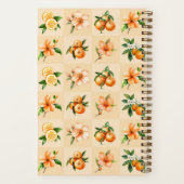 Personalized Orange Blossom & Tangerine Notitieboek (Achterkant)