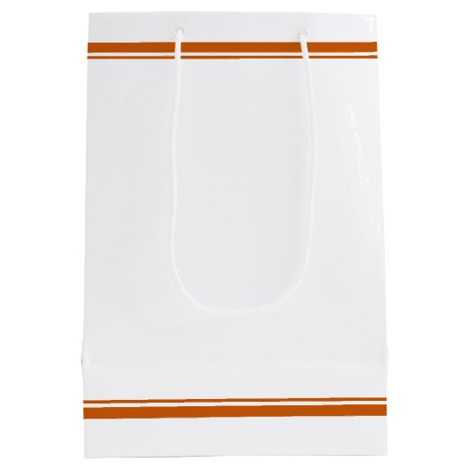 Personalized Orange Class of 2026 Graduation Medium Cadeauzakje (Achterkant)