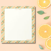 Personalized Orange Grove Striped Notepad   Notitieblok