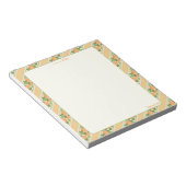 Personalized Orange Grove Striped Notepad Notitieblok (Schuin)