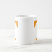 Personalized Orange Monogram | Classic Collegiate Koffiemok (Center)