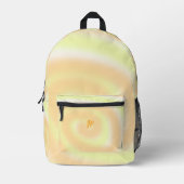 Personalized Orange Yellow Swirl Backpacks Bedrukte Rugzak (Voorkant)