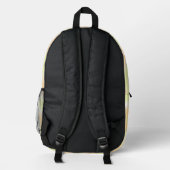 Personalized Orange Yellow Swirl Backpacks Bedrukte Rugzak (Achterkant)