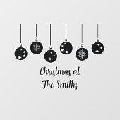Personalized Ornament Christmas Window Cling Raamsticker (Vel)