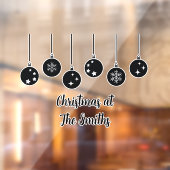 Personalized Ornament Christmas Window Cling Raamsticker (Vel 2)