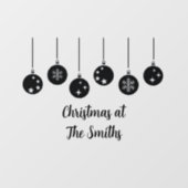 Personalized Ornament Christmas Window Cling Raamsticker (Vel)