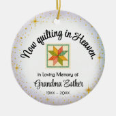 Personalized Ornament | Quilter "In Memory" (Voorkant)