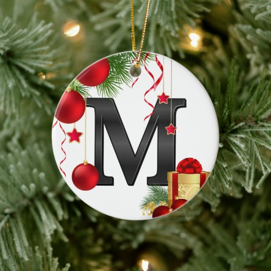 Personalized Ornament with Letter (Boom)