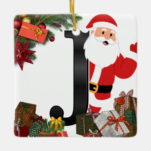 Personalized Ornament with Letter (Voorkant)