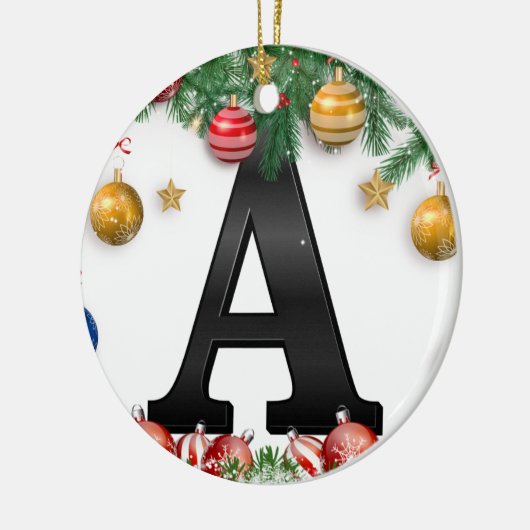 Personalized Ornament with Letter (Links)