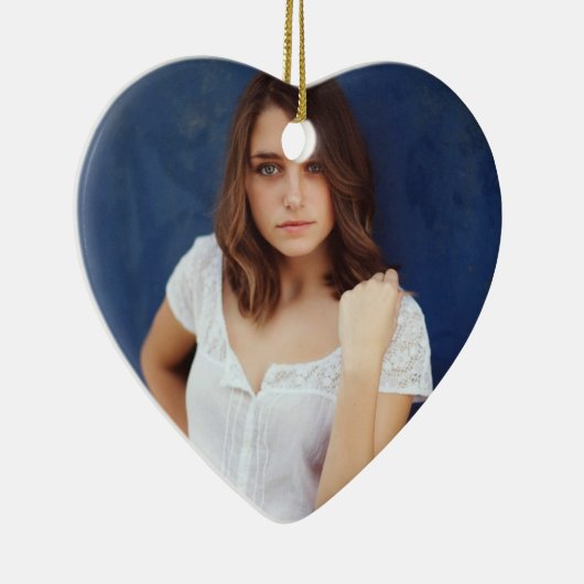 Personalized Ornament with Photo & Custom Message (Rechts)