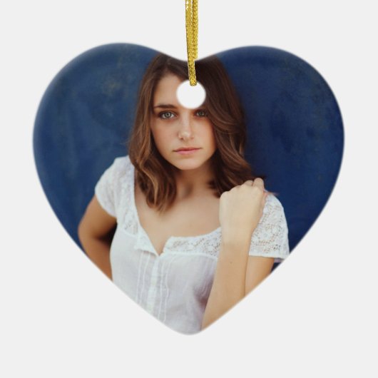 Personalized Ornament with Photo & Custom Message (Voorkant)