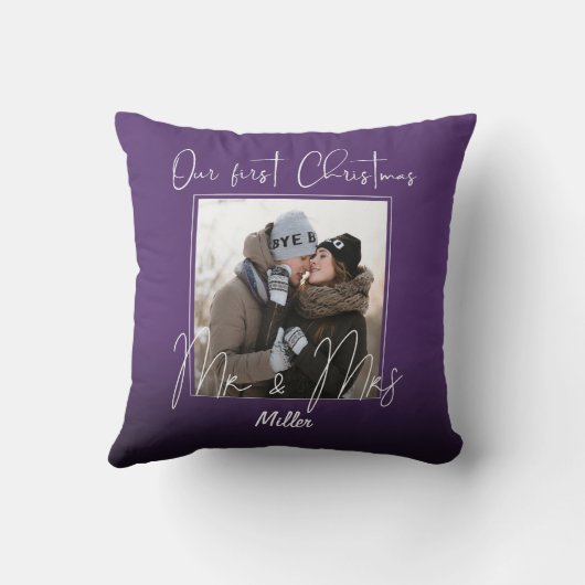Personalized Our First Christmas as Mr. and Mrs. Kussen (Achterkant)
