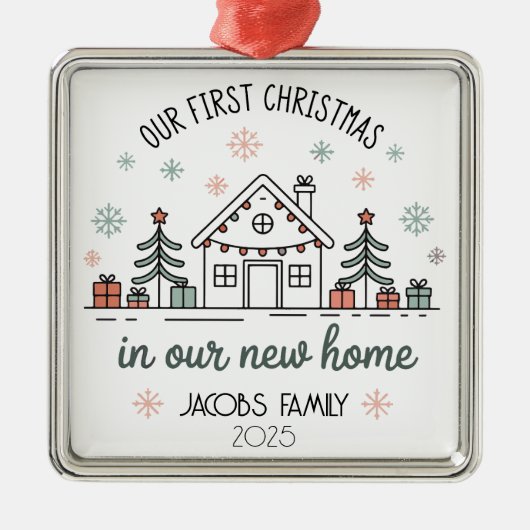 Personalized Our First Christmas Ornament (Voorkant)