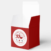 Personalized "Our First Valentine" Mr. & Ms.  Bedankdoosjes (Geopend)