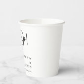 Personalized Outdoor Engagement Party Black White Papieren Bekers (Links)