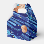 Personalized Outer Space Galaxy Birthday THANK YOU Bedankdoosjes (Achterkant)