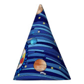 Personalized Outer Space Galaxy Photo Birthday  Feesthoedjes (Rechts)