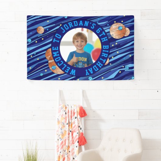 Personalized Outer Space Galaxy Photo Spandoek (Insitu)