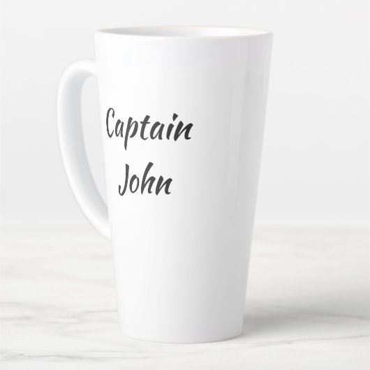 Personalized Oyster Fisherman's Latte Mug Latte Mok (Linkerhoek)