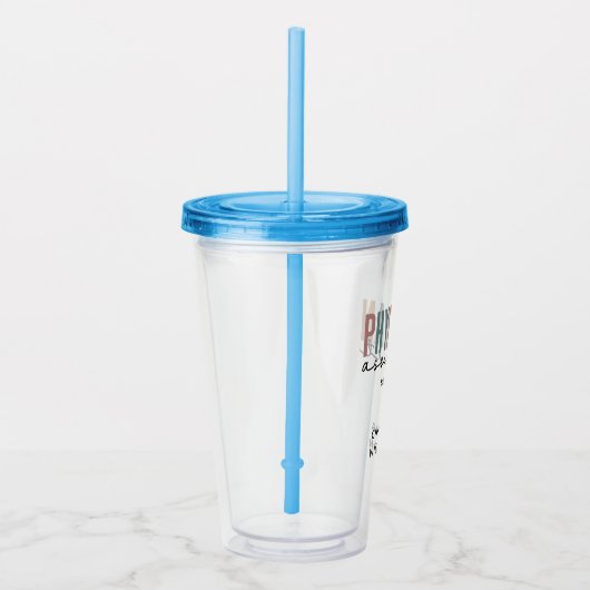 Personalized PA Physician Assistant Afstuderen Acryl Drinkbeker (Rechts)