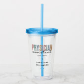 Personalized PA Physician Assistant Afstuderen Acryl Drinkbeker (Voorkant)