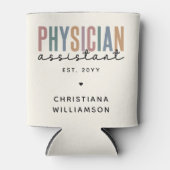 Personalized PA Physician Assistant Afstuderen Blikjeskoeler (Voorkant)