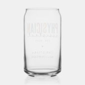 Personalized PA Physician Assistant Afstuderen Blikvorm Glas (Achterkant)