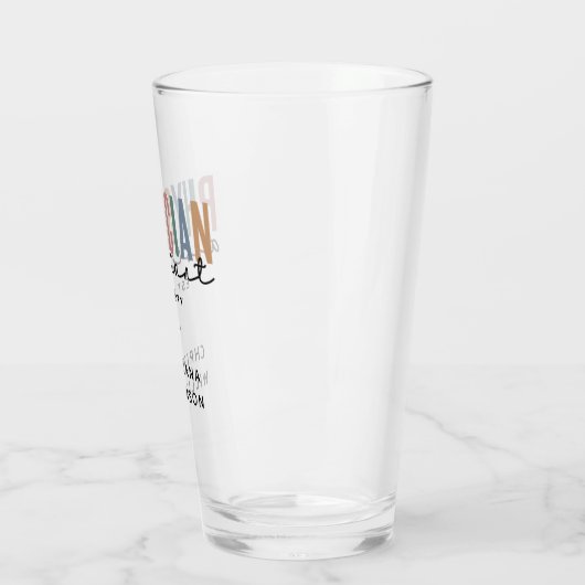 Personalized PA Physician Assistant Afstuderen Glas (Links)