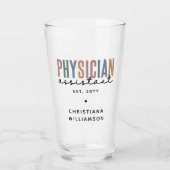 Personalized PA Physician Assistant Afstuderen Glas (Voorkant)