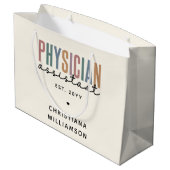 Personalized PA Physician Assistant Afstuderen Groot Cadeauzakje (Achterkant Gekanteld)