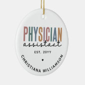 Personalized PA Physician Assistant Afstuderen Keramisch Ornament (Rechts)