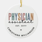 Personalized PA Physician Assistant Afstuderen Keramisch Ornament (Voorkant)
