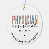 Personalized PA Physician Assistant Afstuderen Keramisch Ornament (Links)