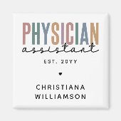 Personalized PA Physician Assistant Afstuderen Magneet (Voorkant)