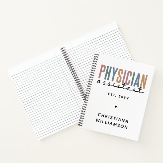 Personalized PA Physician Assistant Afstuderen Notitieboek (Binnen)