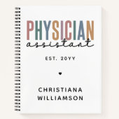 Personalized PA Physician Assistant Afstuderen Notitieboek (Voorkant)