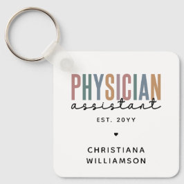 Personalized PA Physician Assistant Afstuderen Sleutelhanger