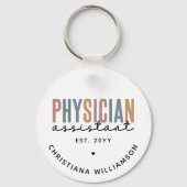 Personalized PA Physician Assistant Afstuderen Sleutelhanger (Voorkant)