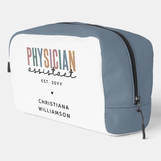 Personalized PA Physician Assistant Afstuderen Toilettasje (Rechterhoek)