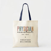 Personalized PA Physician Assistant Afstuderen Tote Bag (Voorkant)