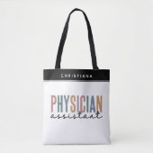 Personalized PA Physician Assistant Afstuderen Tote Bag (Voorkant)