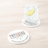 Personalized PA Physician Assistant Afstuderen Zandsteen Onderzetter (Zijkant)