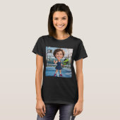Personalized Paddle/Pickleball Caricature   T-shirt (Voorkant volledig)