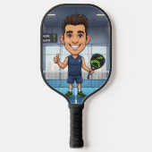 Personalized Paddle/Pickleball Player Caricature Pickleball Paddle (Voorkant)