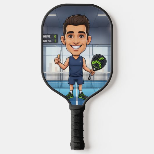 Personalized Paddle/Pickleball Player Caricature Pickleball Paddle (Voorkant)