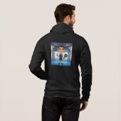 Personalized Paddle Player Cartoon Caricature Hoodie (Achterkant volledig)