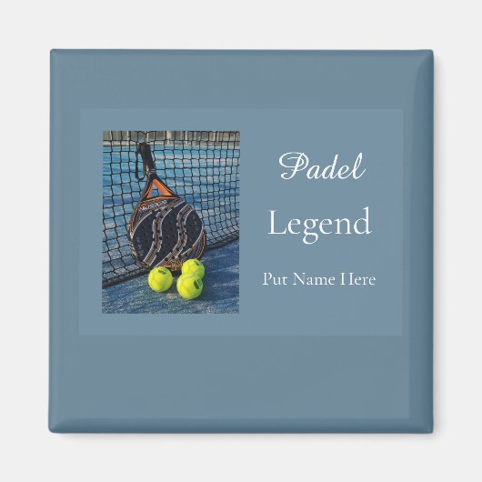 Personalized Padel Legend Gift for Him Magneet (Voorkant)