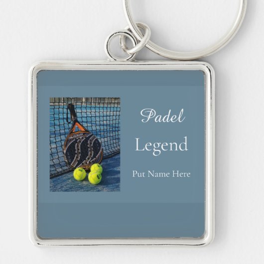 Personalized Padel Legend Gift for Him Sleutelhanger (Voorkant)