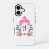 Personalized Pagoda Monogram iPhone 16 tough case iPhone 16 Hoesje (Achterkant)